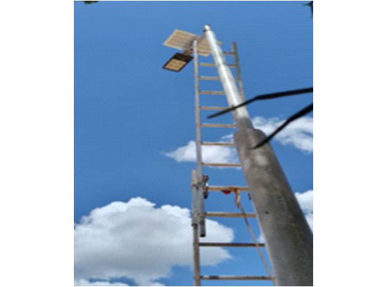 Installation of Solar streetlights